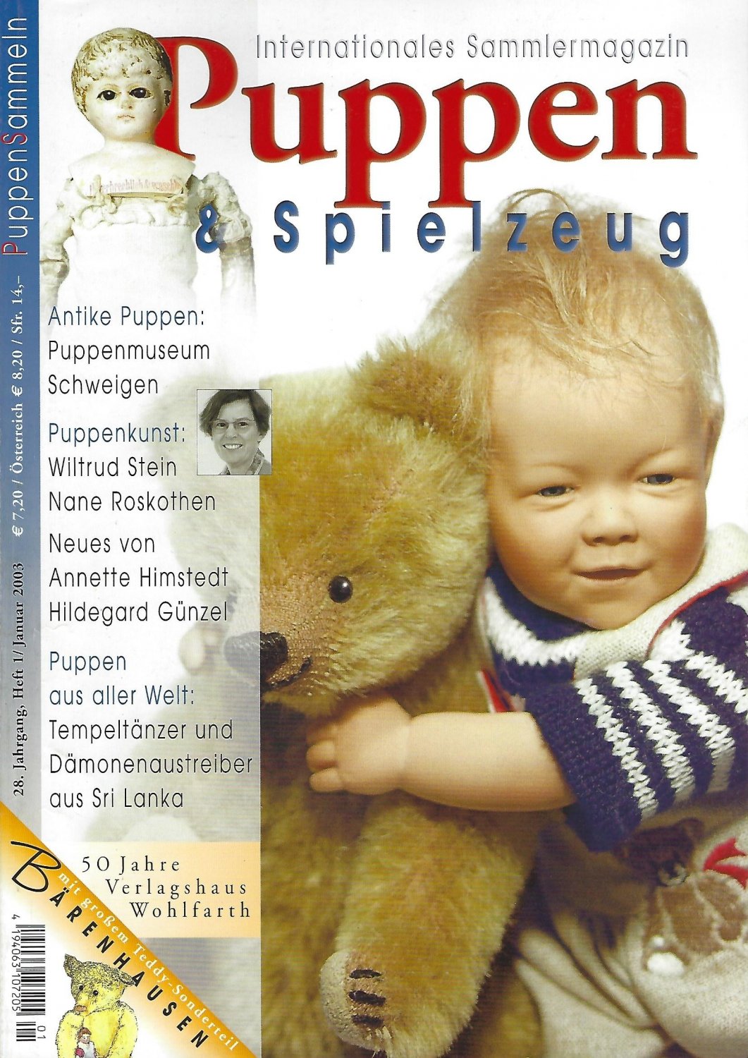 洋書 Leben mit Puppen Künstlerpuppe LUISE m. rosa Augen Bettine Klemm 50 cm Zapf